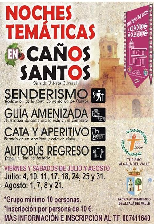 Noches Temáticos en Caños Santos - Verano 2020