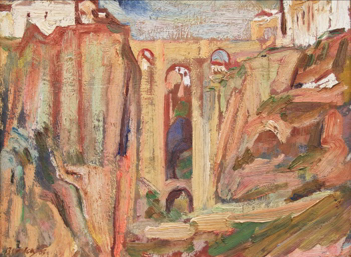 Ronda bridge painted by David Bomberg