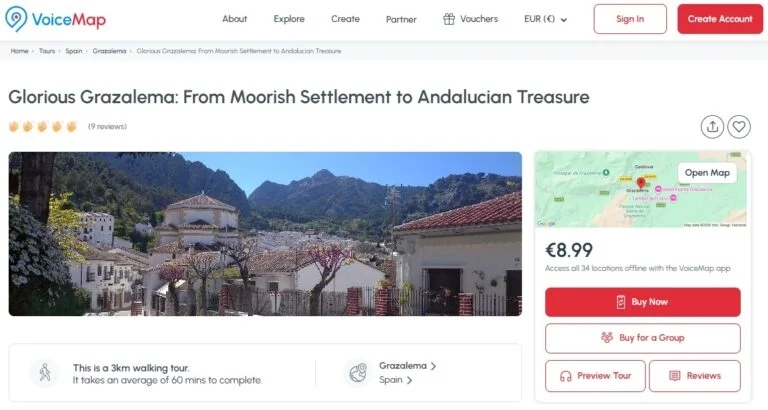 Audio guided tour of Grazalema
