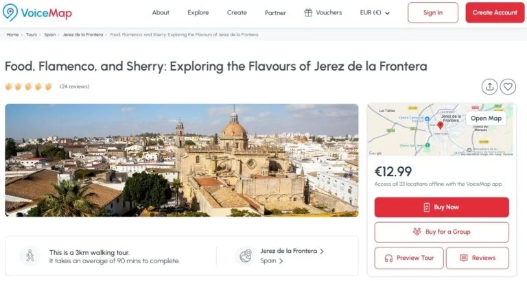 Audio guided tour of Jerez de la Frontera