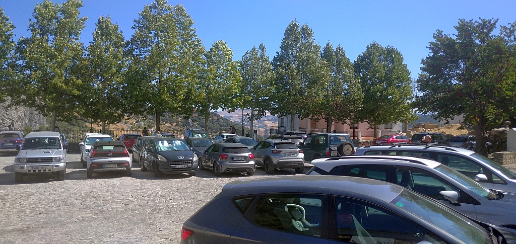 Asomaderos car park in Grazalema