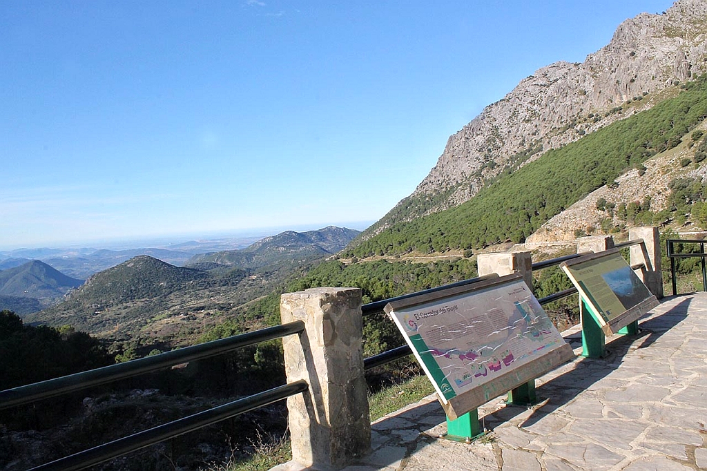 The view from Puerto del Boyar in the Sierra de Grazalema