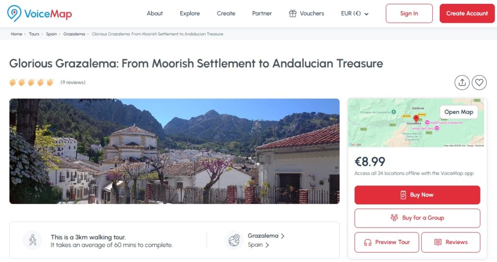 VoiceMap audio guided tour of Grazalema