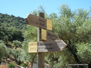 Walking from Benaojan Station to Cueva del Gato